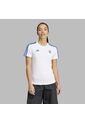 Camiseta Adidas Mujer Polo 3 Tiras Real Madrid - Blanco-Azul de adidas Performance