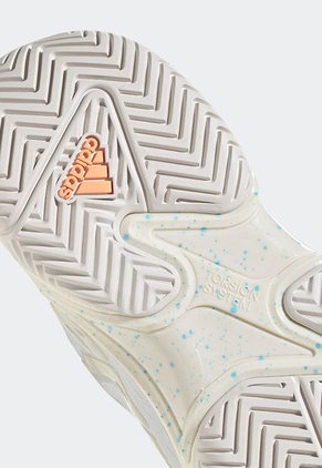 Tenis para Tennis Blanco-Naranja Neón-Azul adidas Performance Barricade M Parley