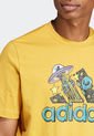 Camiseta Amarillo-Multicolor adidas Performance Dream Doodle Fill de adidas Performance
