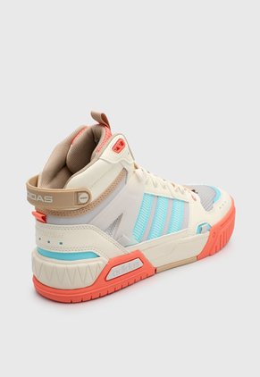 Tenis Basketball Beige-Celeste-Naranja adidas Performance D-Pad Mid