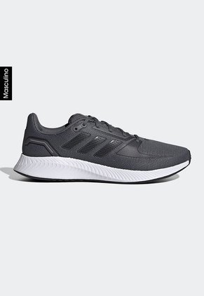 Tenis Running Gris-Blanco adidas Performance Run Falcon 2.0
