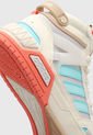 Tenis Basketball Beige-Celeste-Naranja adidas Performance D-Pad Mid de adidas Performance