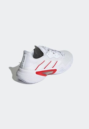 Tenis para Tennis Blanco-Rojo-Plateado adidas Performance Barricade