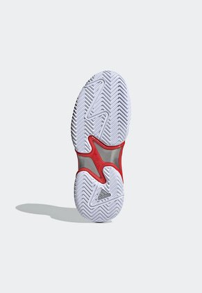 Tenis para Tennis Blanco-Rojo-Plateado adidas Performance Barricade