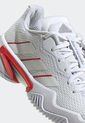 Tenis para Tennis Blanco-Rojo-Plateado adidas Performance Barricade de adidas Performance