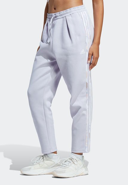 Pantalón Sudadera Lila-Blanco adidas Performance