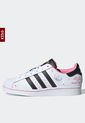 Tenis Lifestyle Blanco-Negro-Rosa adidas Originals Superstar de adidas Performance