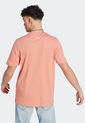 Camiseta Salmón-Blanco adidas Performance Logo Lineal de adidas Performance