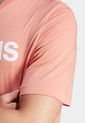 Camiseta Salmón-Blanco adidas Performance Logo Lineal de adidas Performance