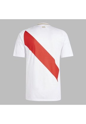 Camiseta Adidas Hombre Local Peru 24 - Blanco - Rojo