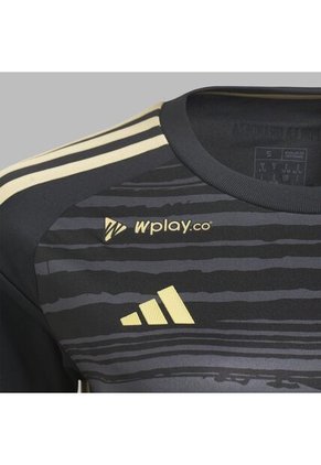 Camiseta Adidas Mujer 3ra Millonarios 2024 - Negro-Dorado