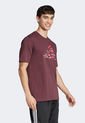 Camiseta adidas Sportswear Codes Camo Estampada Vinotinto de adidas Performance