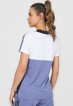 Camiseta Blanco-Azul-Negro adidas Performance Tiro Jersey