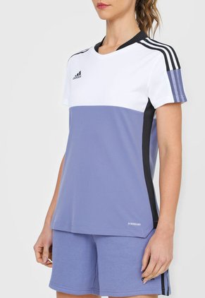 Camiseta Blanco-Azul-Negro adidas Performance Tiro Jersey