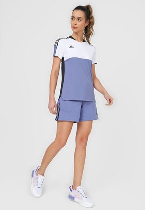 Camiseta Blanco-Azul-Negro adidas Performance Tiro Jersey
