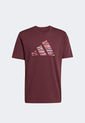 Camiseta adidas Sportswear Codes Camo Estampada Vinotinto de adidas Performance