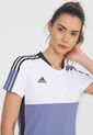 Camiseta Blanco-Azul-Negro adidas Performance Tiro Jersey de adidas Performance
