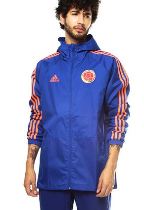 Chaqueta Azul Selección Colombia adidas Performance Fcf Rain Jkt