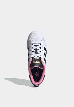 Tenis Lifestyle Blanco-Negro-Rosa adidas Originals Superstar
