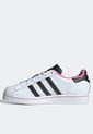 Tenis Lifestyle Blanco-Negro-Rosa adidas Originals Superstar de adidas Performance
