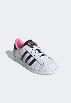 Tenis Lifestyle Blanco-Negro-Rosa adidas Originals Superstar