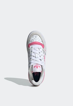 Tenis Lifestyle Blanco-Gris-Fucsia adidas Originals Forum Bold x Hello Kitty & Friends