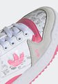 Tenis Lifestyle Blanco-Gris-Fucsia adidas Originals Forum Bold x Hello Kitty & Friends de adidas Performance