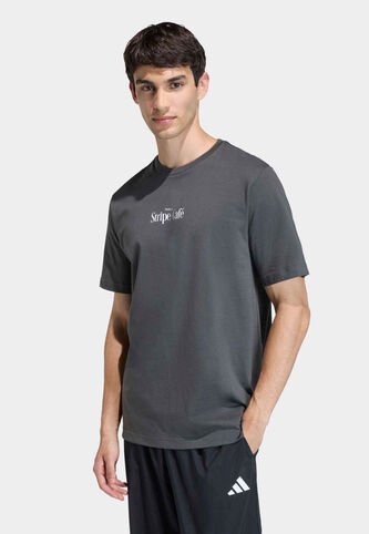 Camiseta adidas Sportswear Graphic Coffee Cafe Donut Box Gris adidas Performance