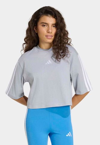 Camiseta adidas Sportswear Essentials 3 Rayas Gris adidas Performance