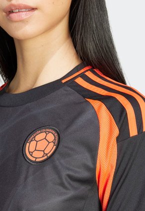 Camiseta Negro-Coral Neón adidas Performance Visitante Selección Colombia 24