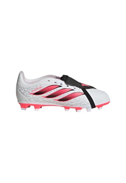 Guayos Blanco Adidas Predator Club Lengüeta Plegable Terreno Firme/Multiterreno Niños Blanco