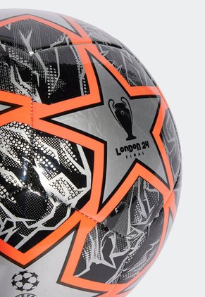 Balón de Fútbol Plateado-Coral Neón-Negro adidas Performance Eliminatorias UCL Club 23/24