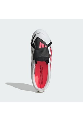 Guayos Blanco Adidas Predator Club Lengüeta Plegable Terreno Firme/Multiterreno Niños Blanco