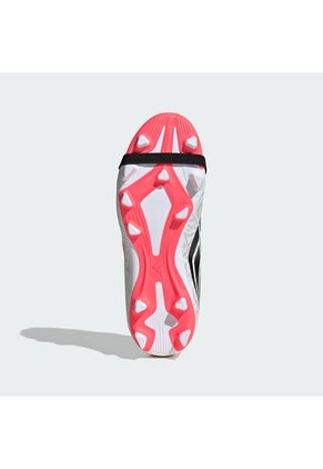 Guayos Blanco Adidas Predator Club Lengüeta Plegable Terreno Firme/Multiterreno Niños Blanco
