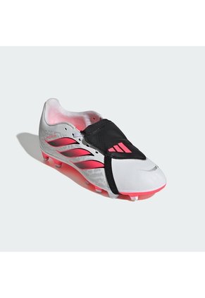 Guayos Blanco Adidas Predator Club Lengüeta Plegable Terreno Firme/Multiterreno Niños Blanco