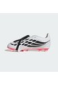 Guayos Blanco Adidas Predator Club Lengüeta Plegable Terreno Firme/Multiterreno Niños Blanco de adidas Performance
