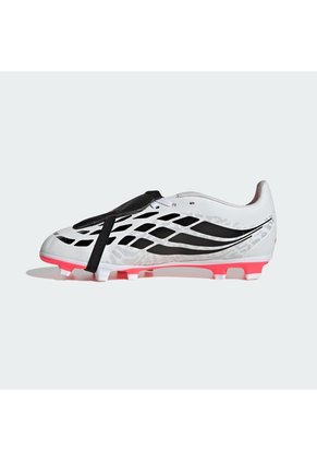 Guayos Blanco Adidas Predator Club Lengüeta Plegable Terreno Firme/Multiterreno Niños Blanco
