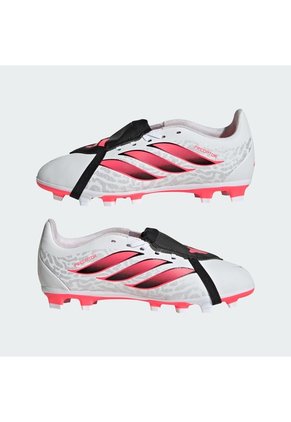 Guayos Blanco Adidas Predator Club Lengüeta Plegable Terreno Firme/Multiterreno Niños Blanco