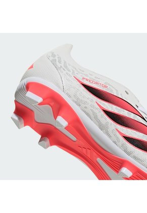 Guayos Blanco Adidas Predator Club Lengüeta Plegable Terreno Firme/Multiterreno Niños Blanco