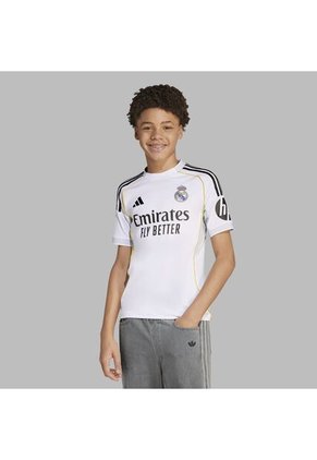 Camiseta Adidas Adolescente Local Real Madrid 25/26 - Blanco