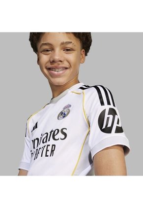 Camiseta Adidas Adolescente Local Real Madrid 25/26 - Blanco