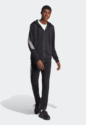 Sudadera Negro-Blanco adidas Performance 3 Rayas