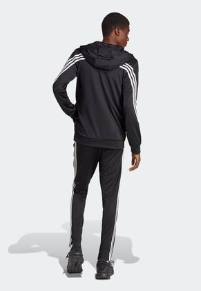 Sudadera Negro-Blanco adidas Performance 3 Rayas