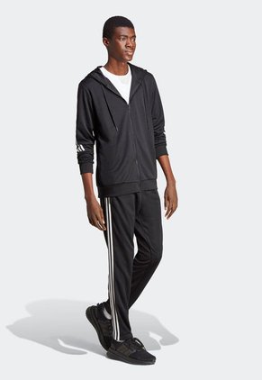 Sudadera Negro-Blanco adidas Performance 3 Rayas