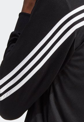 Sudadera Negro-Blanco adidas Performance 3 Rayas