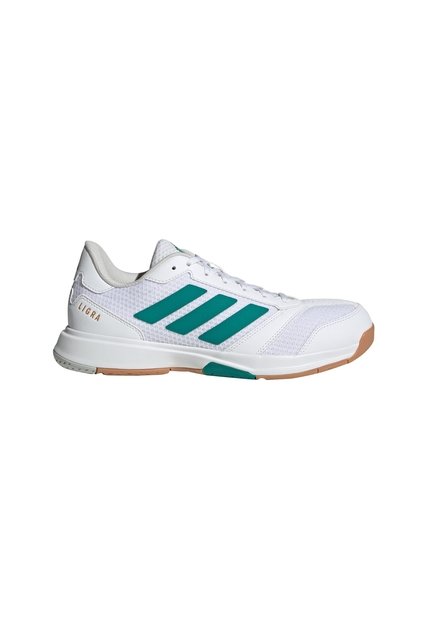 Tenis Voleibol Blanco Adidas Ligra 8 Cancha Cubierta Hombre