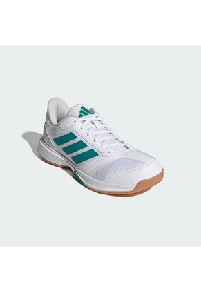 Tenis Voleibol Blanco Adidas Ligra 8 Cancha Cubierta Hombre
