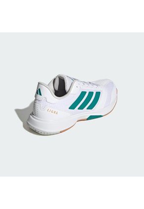 Tenis Voleibol Blanco Adidas Ligra 8 Cancha Cubierta Hombre