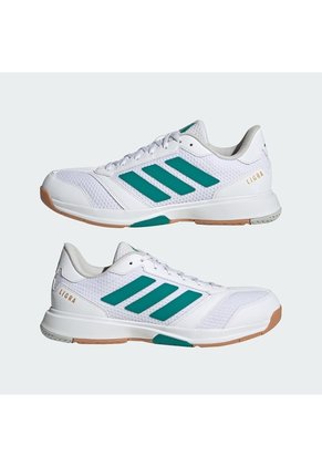 Tenis Voleibol Blanco Adidas Ligra 8 Cancha Cubierta Hombre