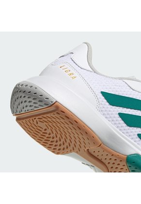 Tenis Voleibol Blanco Adidas Ligra 8 Cancha Cubierta Hombre